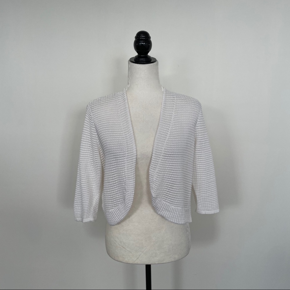 Alfani White Shrug - Picture 2 of 5